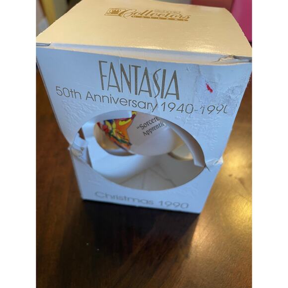 Disney Fantasia 50th Anniversary 1940-1990 Christmas 1990 Ornament NIB - Picture 2 of 6